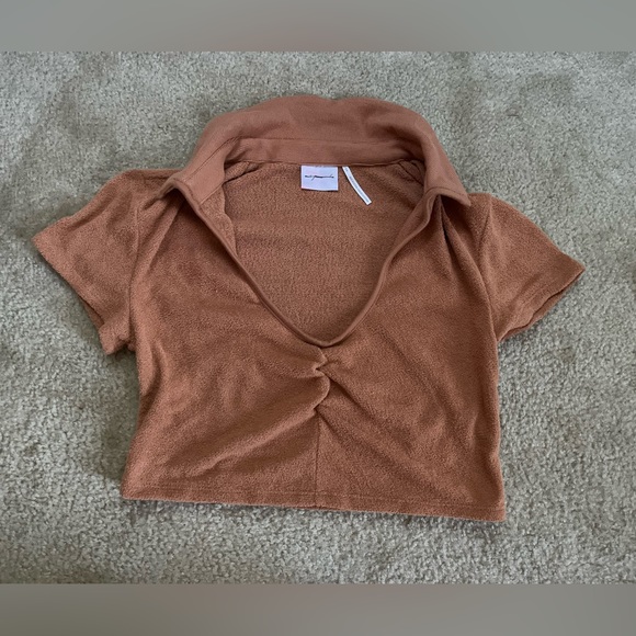 Urban Outfitters Tops - Urban Outfitters Out From Under Ari Ruched Collared Top Size M